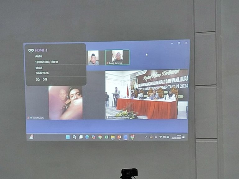 Dua Komisioner KPU Sumenep Ikuti Pleno Secara Daring